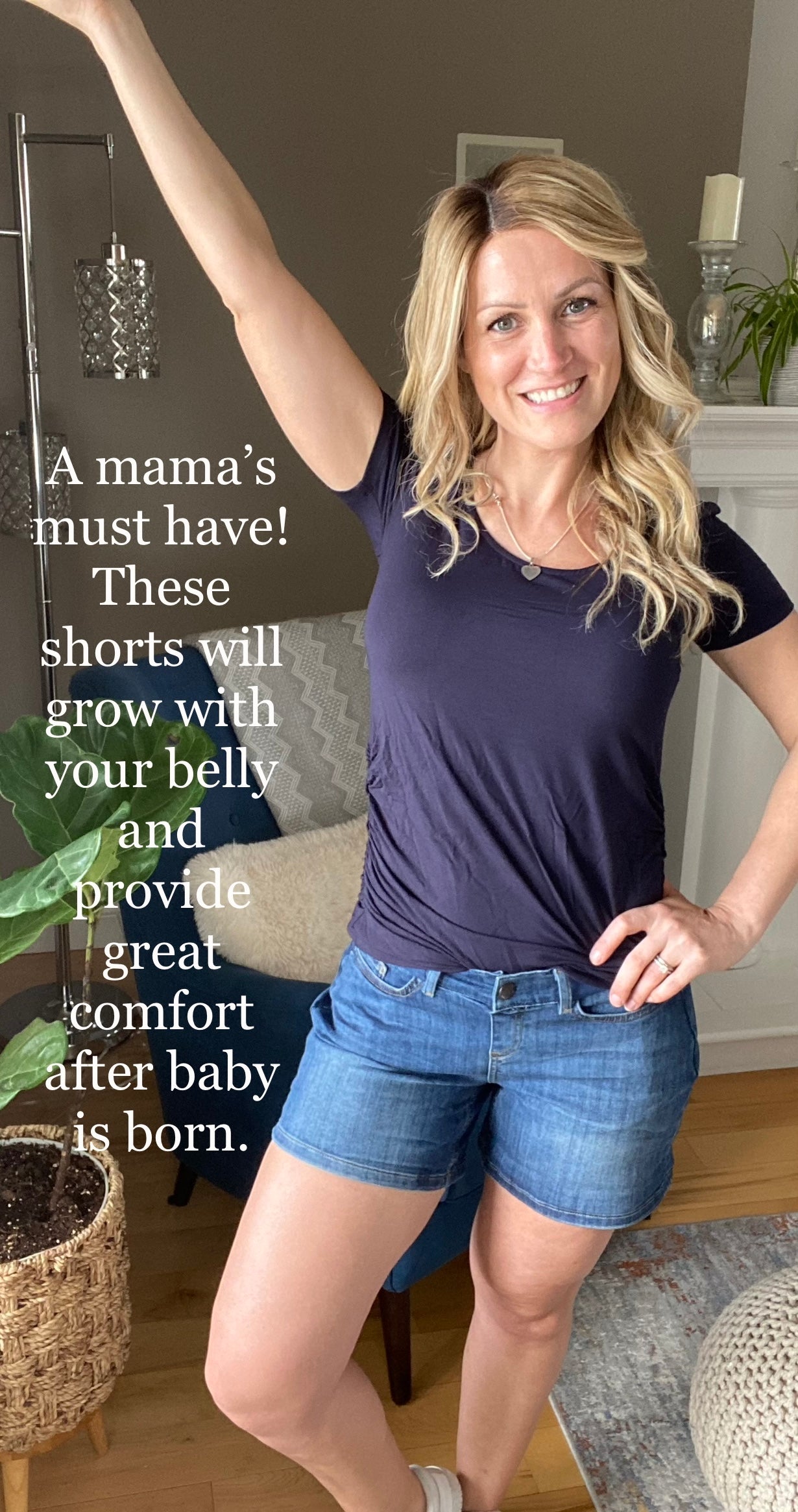Ollie Maternity Denim Shorts