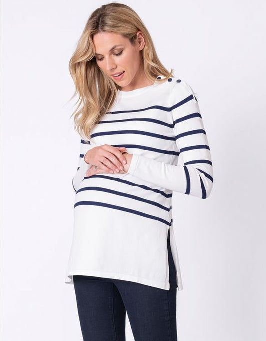 Lucinda Nautical Maternity & Nursing Sweater